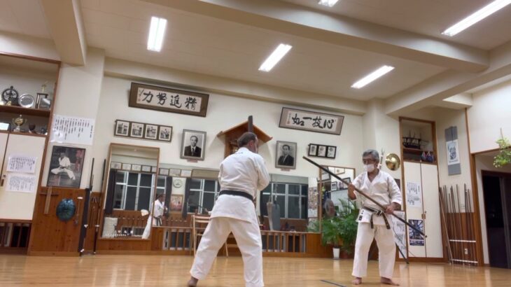 Bo vs Ekudi practice 棒対エークディ稽古 #信武舘 #古武道 #karate #shimbukan #okinawa #空手 #kobudo #沖縄