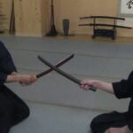 古武道　中道流剣術　剣術のサバキと手刀のサバキ　理合いは同じです。