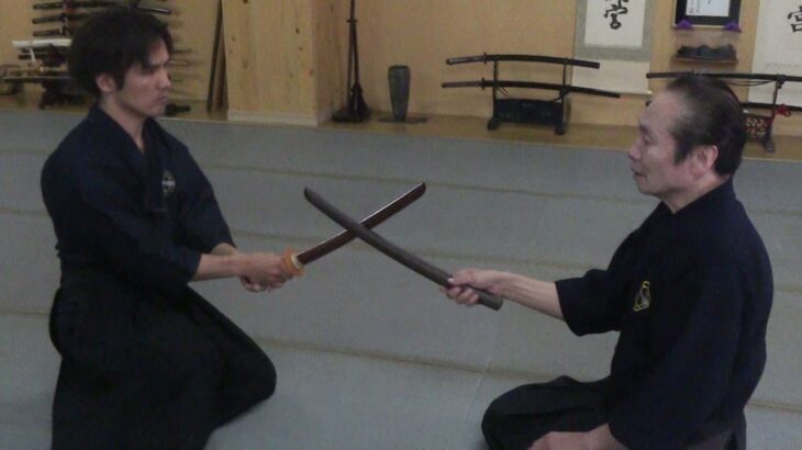 古武道　中道流剣術　剣術のサバキと手刀のサバキ　理合いは同じです。