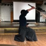 加藤敦　古武道「立身流」次期23代宗家(千葉県無形文化財)の真剣演舞。　　　　　真剣演舞とは文字通り、本物の刀を用いた演舞です。