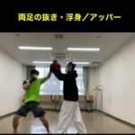 武道空手研究会／MMA応用／前後足入れ替え（スイッチ）前拳～浮身鍛練