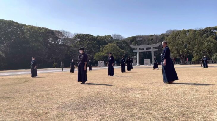 令和４年度　護国神社奉納古武道全日本剣道連盟杖道の部