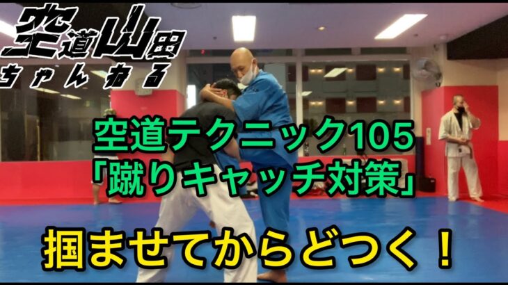 【武道】空道テクニック105「蹴りキャッチ対策」【格闘技】