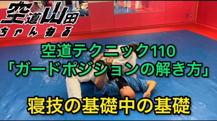 【武道】空道テクニック110「ガードポジションの解き方」【格闘技】