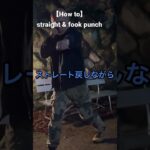 【How to】straight & fook punch #空道 #大道塾 #mma #武道 #空手 #パンチ