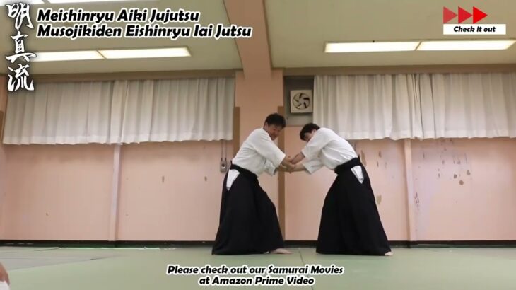 Meishinryu Aikido techniques 明真流　合気道の稽古 2023 0706 01