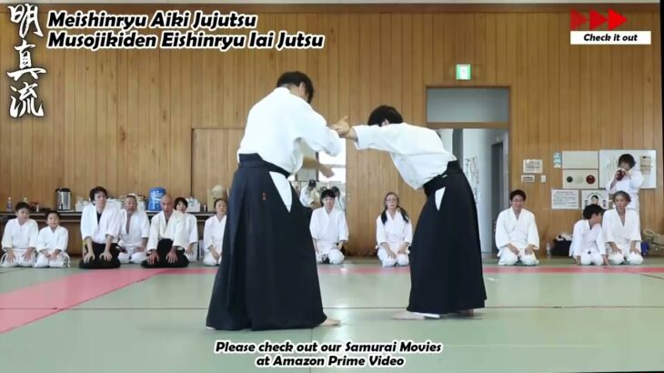 Meishinryu Aikido techniques 明真流　合気道の稽古 2023 0813 01