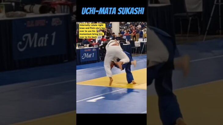 How to Do Uchi Mata Sukashi in Slow Motion #judo #bjj #柔道 #martialarts  #shorts