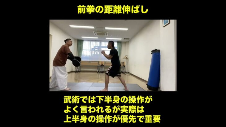 武道空手MMA応用／前拳の距離伸ばし