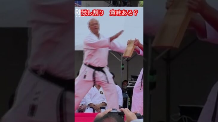 【武道・格闘技】試し割りって意味あんの！？　#aikido ＃karate #martial #合気道 #武道 #空手＃筋トレ