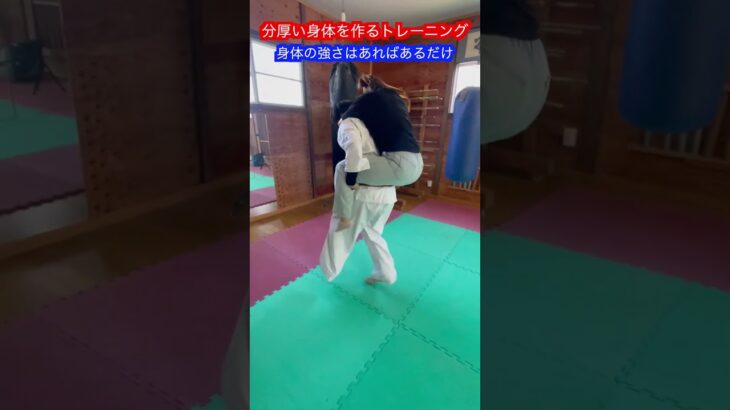 【武道・筋トレ】強くなるための身体を分厚くするための筋トレ！！　#aikido ＃karate #martial #合気道 #武道 #空手