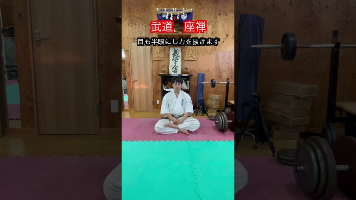 【武道】武道における座禅のやり方　解説！！　#aikido ＃karate #martial #合気道 #武道 #空手