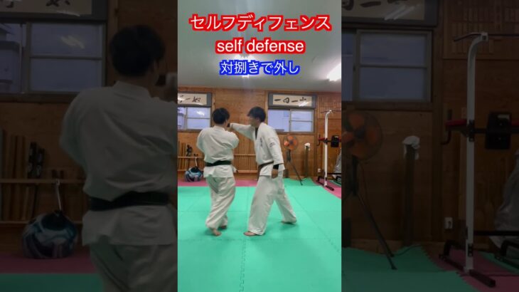 【合気道】手で押された時のセルフディフェンス！！　#aikido ＃karate #martial #合気道 #武道 #空手＃筋トレ#selfdefense