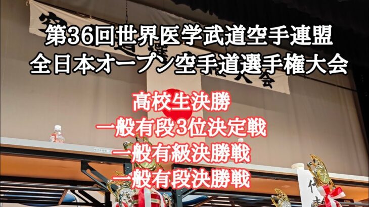 第36回世界医学武道空手連盟全日本オープン空手道選手権大会 決勝戦