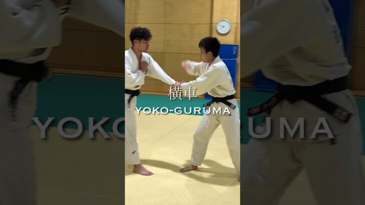 冷静な柔道！帯を取り抱えながら横に投げる！横車！#judo  #ショート #shorts