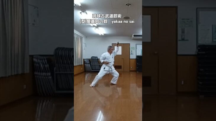 琉球古武道釵術　(型)屋嘉阿の釵　　　　　　　　　　ryukyukobudo saijutsu yakaa no sai