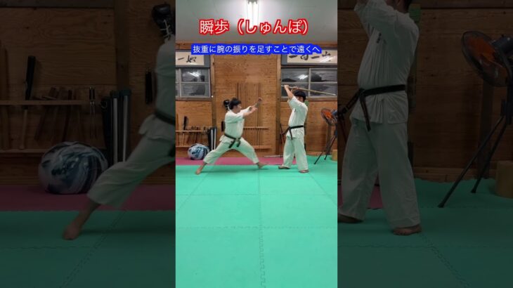 【古武道】一瞬で間合いを詰めるための技術　瞬歩　解説！！　#aikido ＃karate #martial #合気道 #武道 ＃大東流#空手＃筋トレ#selfdefense