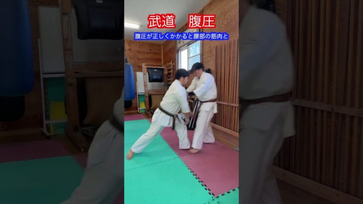 【武道・武術】相手を吹き飛ばす時に使う身体操作　腹圧　解説！！　#aikido ＃karate #martial #合気道 #武道 #空手＃筋トレ#selfdefense