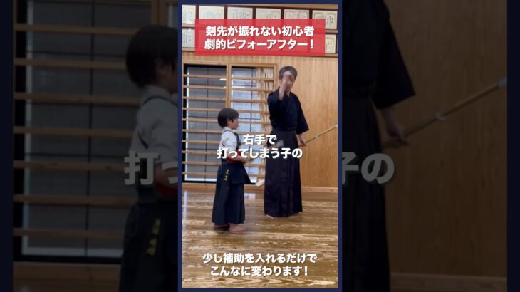 【剣道】剣先が振れず腕ばかり振る子の直し方 #kendo #shorts