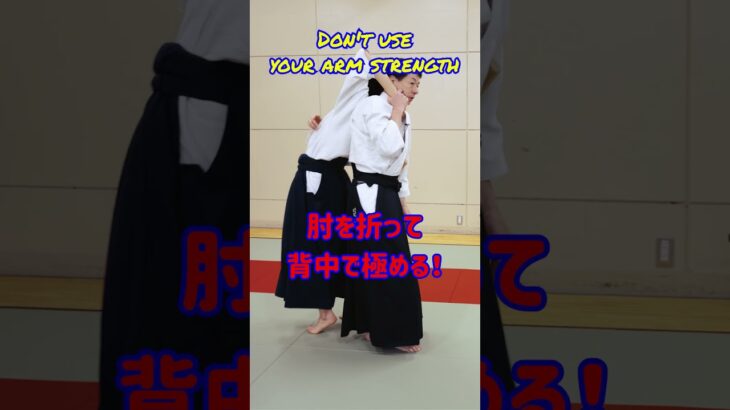 手の力はほとんど使わない！古流柔術の秘技　#martialarts #大東流合気柔術 #扶桑会 #合気道 #護身術 #aikido  #daitoryu #karate #古武道 #古武術 #武道