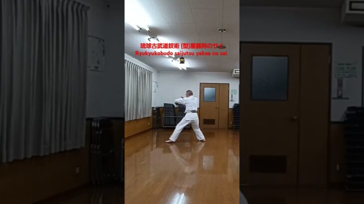 琉球古武道釵術 (型)屋嘉阿のサイ　　Ryukyukobudo saijutsu yakaa no sai忍者 ninja  京都 kyoto 　　