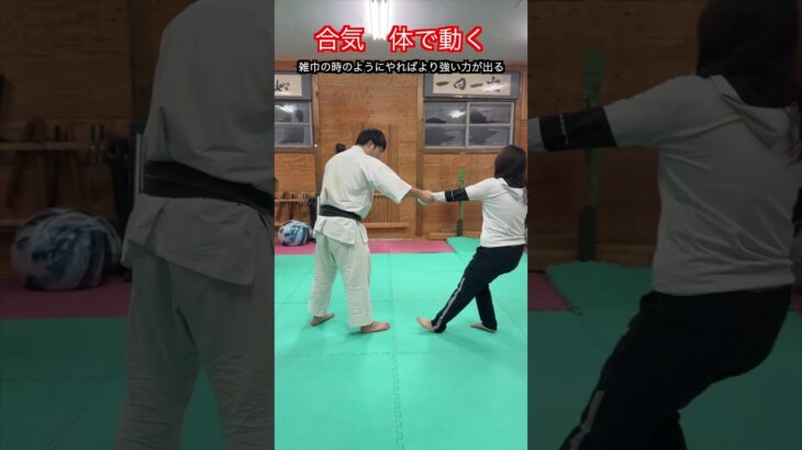 【武道・武術】合気の極意　体で動くことの重要性とは！？　#aikido ＃karate #martial #武道 ＃#空手＃合気道＃筋トレ#selfdefens