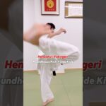 変則横蹴り- Hensoku-Yokogeri / Roundhouse Kick + Side Kick #大谷道場  #空手 #kyokushin #karate #shorts