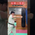 【武道・武術】突きには横拳と縦拳がある　解説！！　#aikido ＃karate #martial #武道 ＃#空手＃合気道＃筋トレ#selfdefens