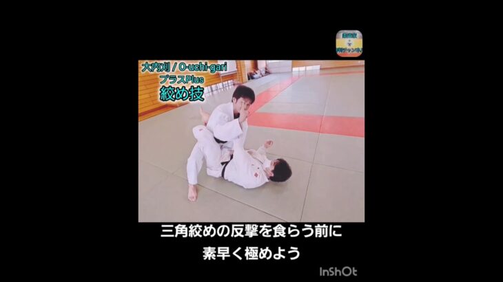 【柔道寝技】三角絞めの反撃を食らう前に素早く極める🥋#shorts #judo