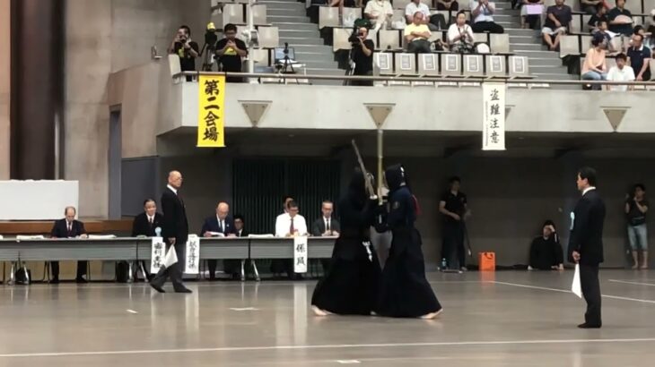 第58回東京都剣道選手権大会　準々決勝 畠中宏輔（警視庁）対 宮本敬太（警視庁） 2019年9月7日